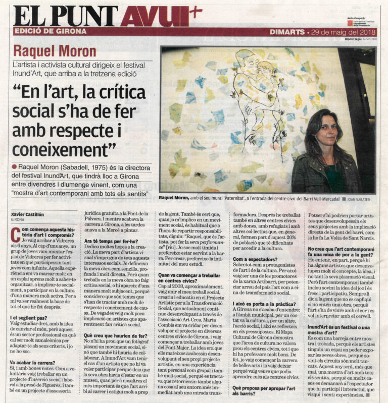 Raquel Moron entrevista al Punt